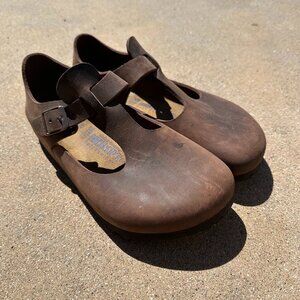 Birkenstock Brown Oiled Leather Shoe